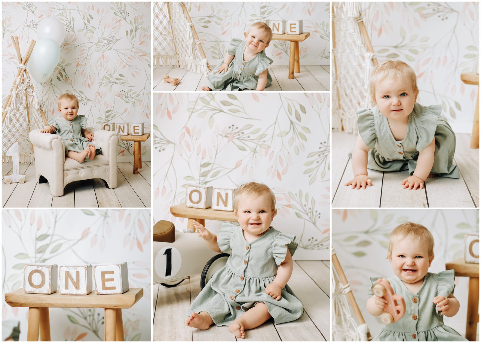 Shooting zum ersten Geburtstag im Fotostudio Duingen