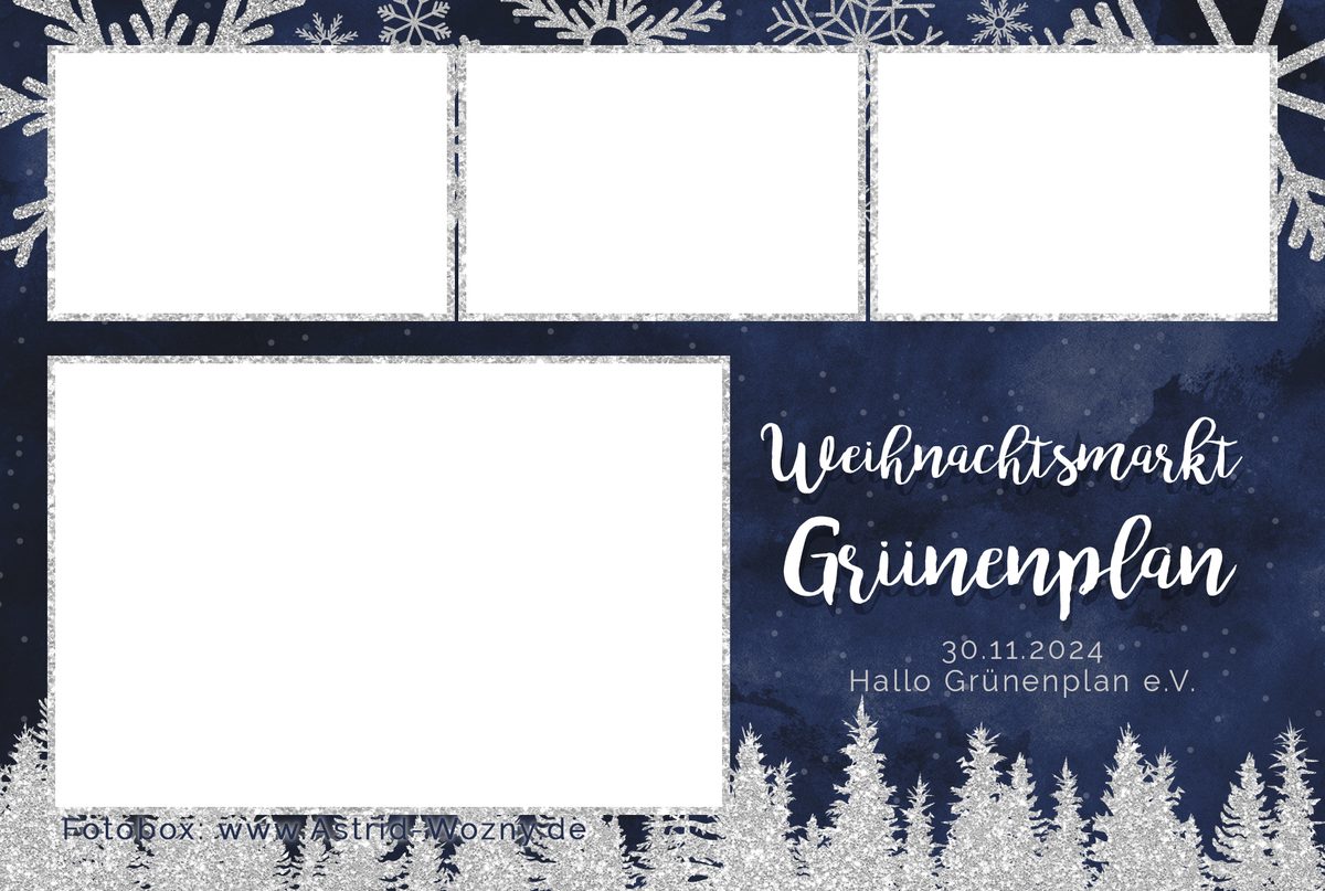 Fotobox-Layout für den Weihnachtsmarkt