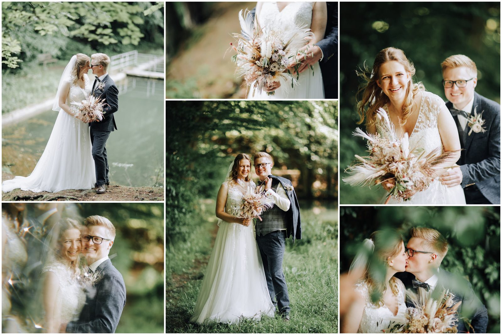 Boho-Hochzeit am Hilsbornteich in Grünenplan