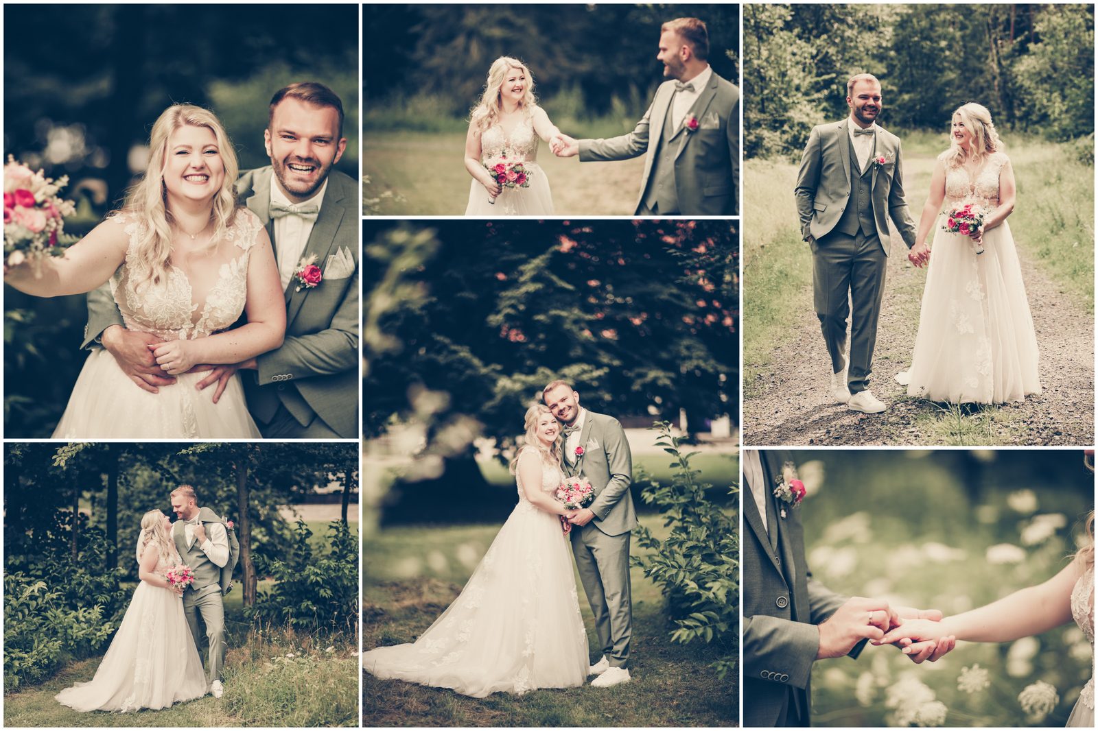Vintage-Hochzeit am Haus Siedenholz in der Südheide